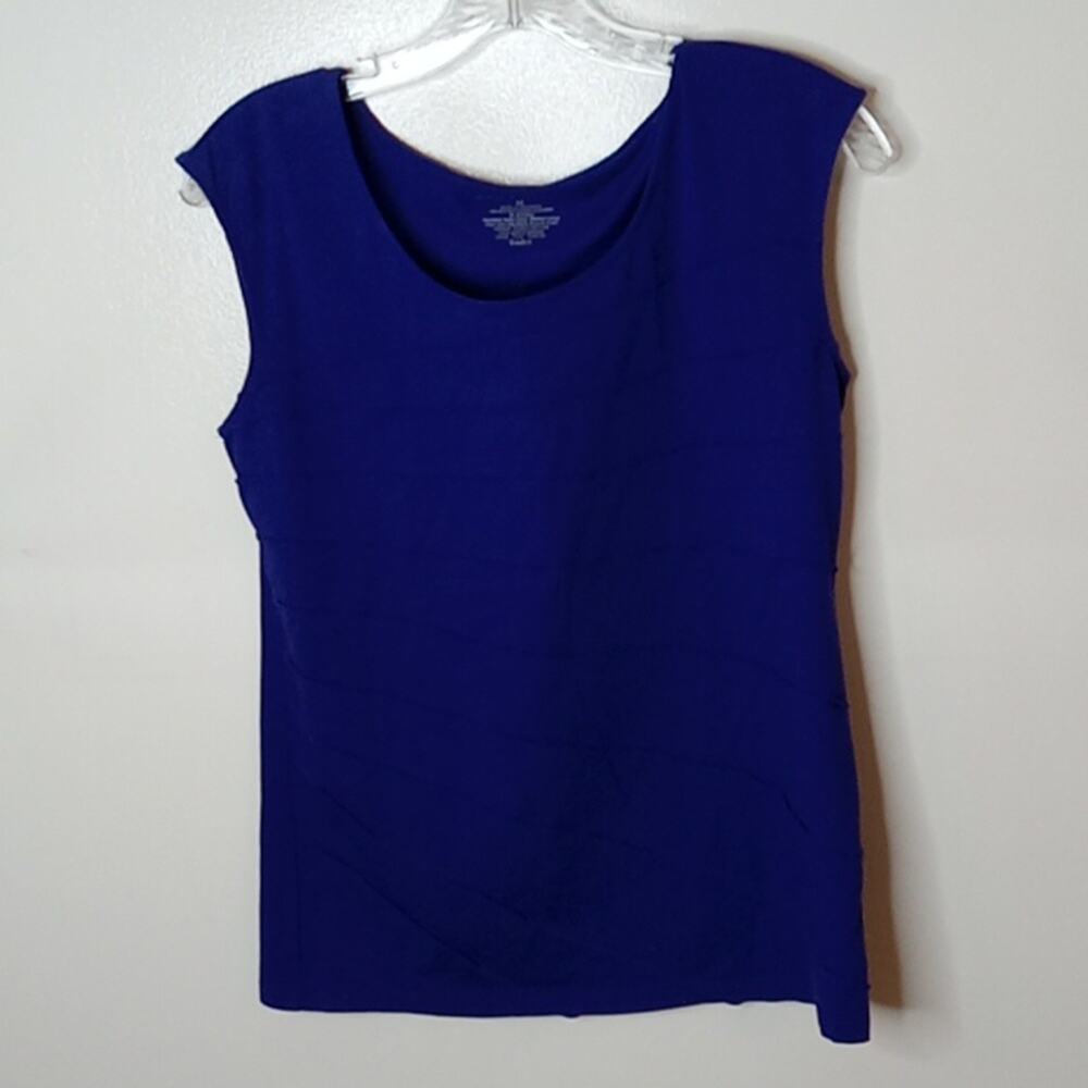 Ann Taylor Women's Purple Sleeveless Tiered Medium Top. Layering. Office, Dressy